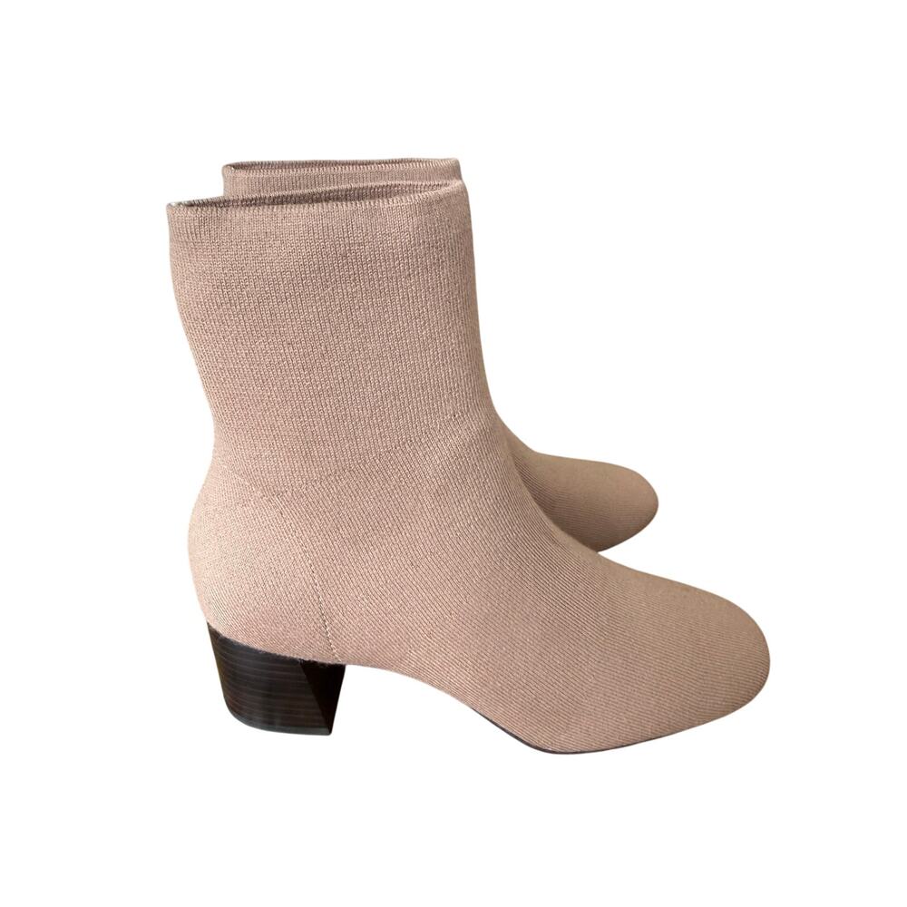 Everlane The Day Boot ReKnit Cinnamon Knit Sock Ankle Boots Size 7.5